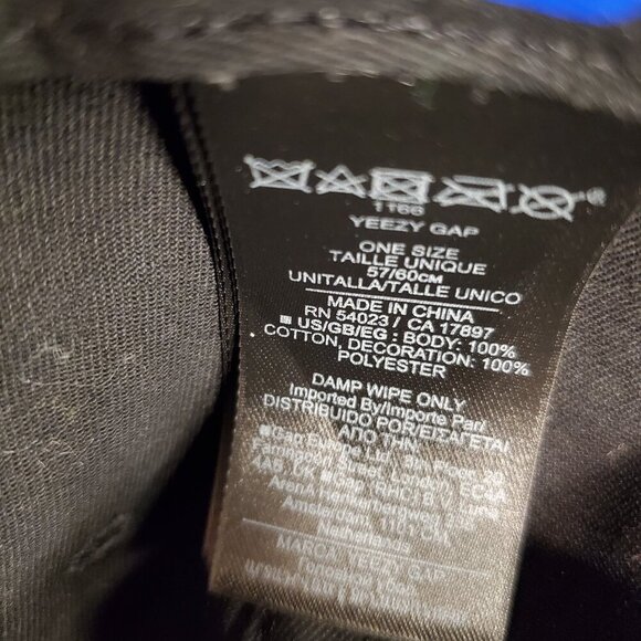 NEW GAP x KANYE WEST x YEEZY Cap Black, Silver & White - Picture 6 of 8